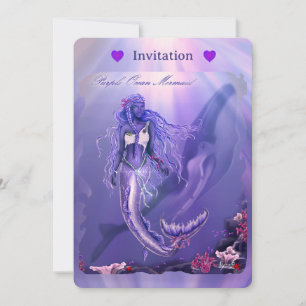 Paarse Ocean Mermaid