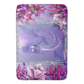 Paarse Ocean Mermaid Badmat (Voorkant Verticaal)