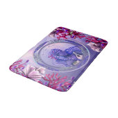 Paarse Ocean Mermaid Bath Mat (Gekanteld)