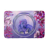 Paarse Ocean Mermaid Bath Mat (Voorkant)