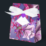 Paarse Ocean Mermaid Bedankdoosjes<br><div class="desc">Detail van mijn ontwerp voor de "paarse oceaanzeemeermin": de paarse oceaan en rode koralen / Ik heb mijn eigen paarse wereld gecreëerd, waar een oceaan is, de thuisbasis van een leuke zeemeermin. Ze heeft 2 beste vrienden: een kleine groene krab met een speciale loting op zijn schelp en een walvis...</div>