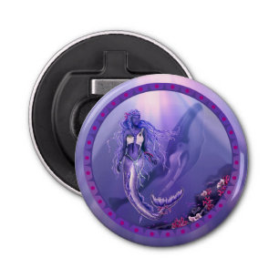 Paarse Ocean Mermaid Bottle Opener