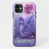 Paarse Ocean Mermaid Case-Mate iPhone Case (Achterkant)