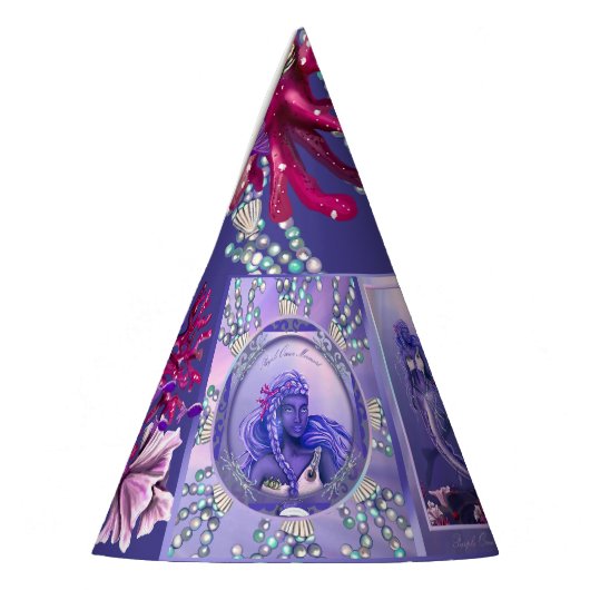 Paarse Ocean Mermaid Feesthoedjes (Links)