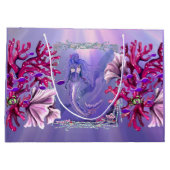 Paarse Ocean Mermaid Groot Cadeauzakje (Achterkant)