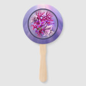 Paarse Ocean Mermaid Handwaaier (Achterkant)