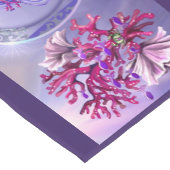 Paarse Ocean Mermaid Korte Tafelloper (Hoek)