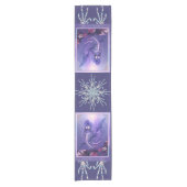 Paarse Ocean Mermaid Korte Tafelloper (Voorkant)