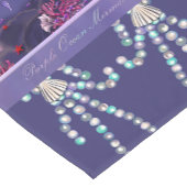 Paarse Ocean Mermaid Korte Tafelloper (Hoek)