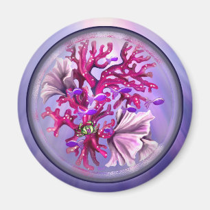 Paarse Ocean Mermaid Magneet