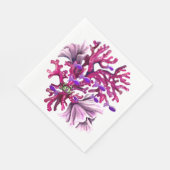 Paarse Ocean Mermaid Napkins Servet (Hoek)
