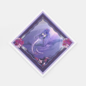 Paarse Ocean Mermaid Napkins Servet (Hoek)