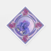 Paarse Ocean Mermaid Napkins Servet (Hoek)