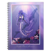 Paarse Ocean Mermaid Notitieboek (Voorkant)