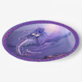 Paarse Ocean Mermaid Papieren Bordje (Gekanteld)