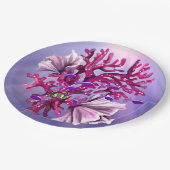 Paarse Ocean Mermaid Papieren Bordje (Gekanteld)