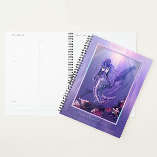 Paarse Ocean Mermaid Planner (Display)