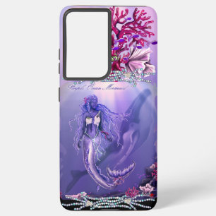 Paarse Ocean Mermaid Samsung Galaxy Hoesje