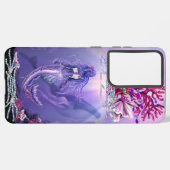 Paarse Ocean Mermaid Samsung Galaxy Hoesje (Achterkant horizontaal)