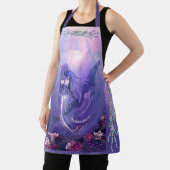 Paarse Ocean Mermaid Schort (Insitu)