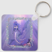 Paarse Ocean Mermaid Sleutelhanger (Achterkant)