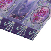 Paarse Ocean Mermaid Snijplank (Hoek)