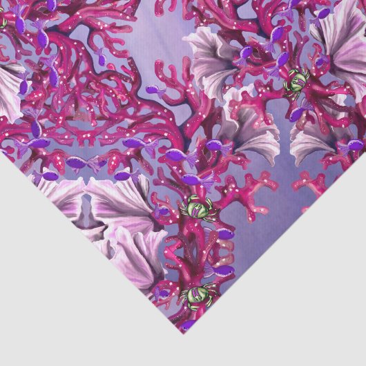 Paarse Ocean Mermaid Tissuepapier (Detail)