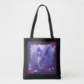 Paarse Ocean Mermaid Tote Bag (Voorkant)