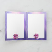 Paarse Oceen Zeemeermin blanco kaart (Binnen)