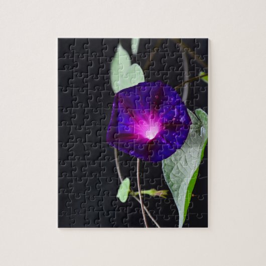 Paarse ochtendglorie Puzzle Legpuzzel (Verticaal)