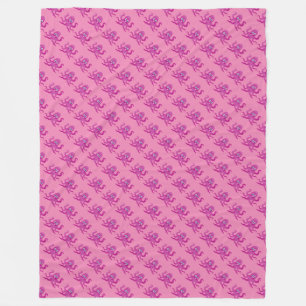 Paarse octopi fleece deken