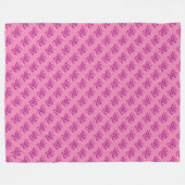 Paarse octopi fleece deken (Voorkant (Horizontaal))