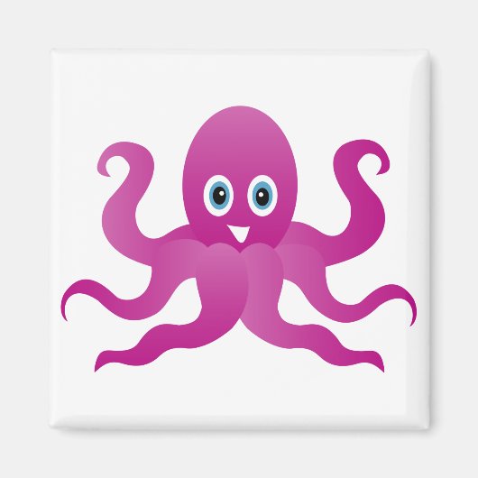Paarse octopi magneet (Voorkant)