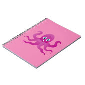 Paarse octopi notitieboek (Linkerzijde)