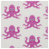 Paarse octopi stof (Swatch)