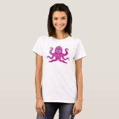 Paarse octopi t-shirt (Voorkant volledig)