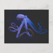 Paarse octopus briefkaart (Voorkant)