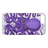 Paarse octopus Case-Mate iPhone case (Achterkant (Horizontaal))