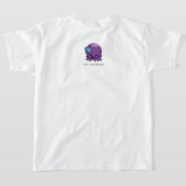 Paarse octopus kawaii illustratie speciale behoeft t-shirt (Laag Achter)