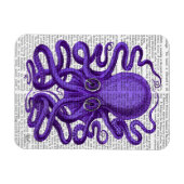 Paarse octopus magneet (Horizontaal)