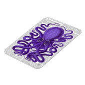 Paarse octopus magneet (Linkerzijde)