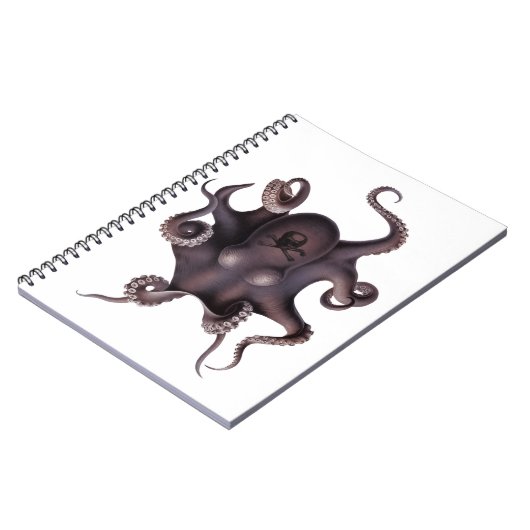 Paarse octopus notitieboek (Linkerzijde)