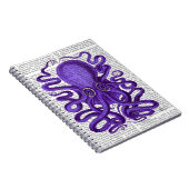 Paarse octopus notitieboek (Rechterzijde)