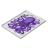 Paarse octopus notitieboek (Linkerzijde)