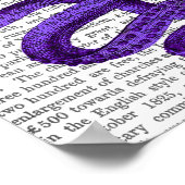 Paarse octopus poster (Hoek)