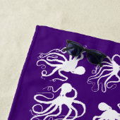 Paarse octopus - strand handdoeken (In situ)