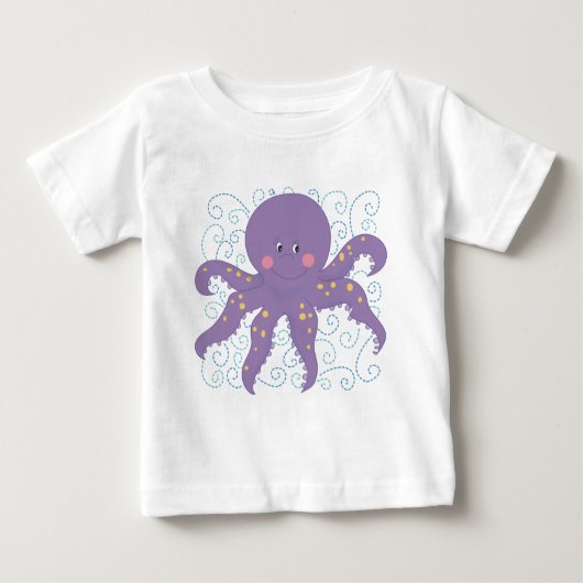 Paarse octopus T-shirts en cadeautjes (Voorkant)