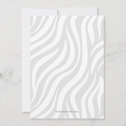 Paarse oerwouden schattige baby douche kaart (Achterkant)