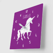 Paarse of aangepaste kleureneenheid Aangepaste Kin Vierkante Klok (Hoek)