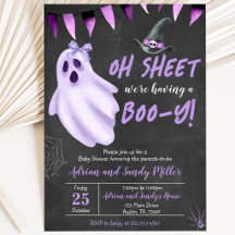 Paarse Oh Lakens Geest Halloween Baby Shower
